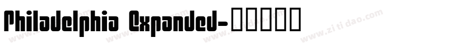 Philadelphia Expanded字体转换